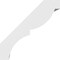 Ekena Millwork 5-in. W x 14-in. D x 14-in. H Valencia Architectural Grade PVC Knee Brace BRCP05X14X14VAL - alternate 2